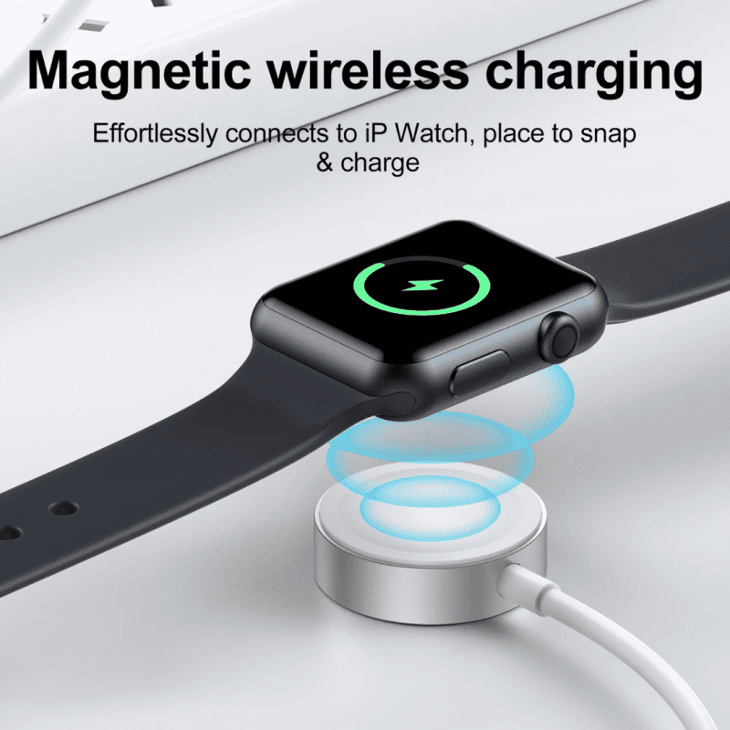 Joyroom Type-C to iWatch Magnetic Wireless Charger White – S-IW004 - Image 3