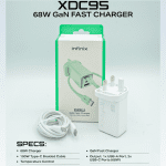 Infinix 68W GaN Charger with 100W Type-C Braided Cable XDC95 Kit