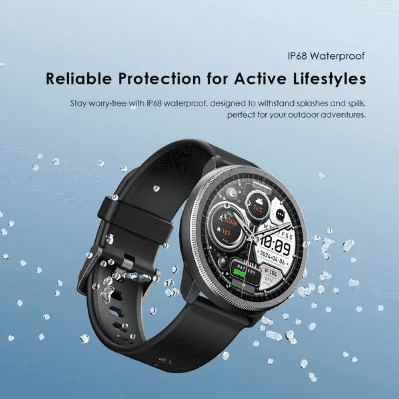 Oraimo Watch 5R 1.43'' Amoled IP68 Smart Watch Black( OSW-820) - Image 2