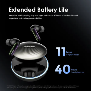 Oraimo SpaceBuds Hybrid ANC True Wireless Earbuds Customized Voice Prompt (OTW-630)
