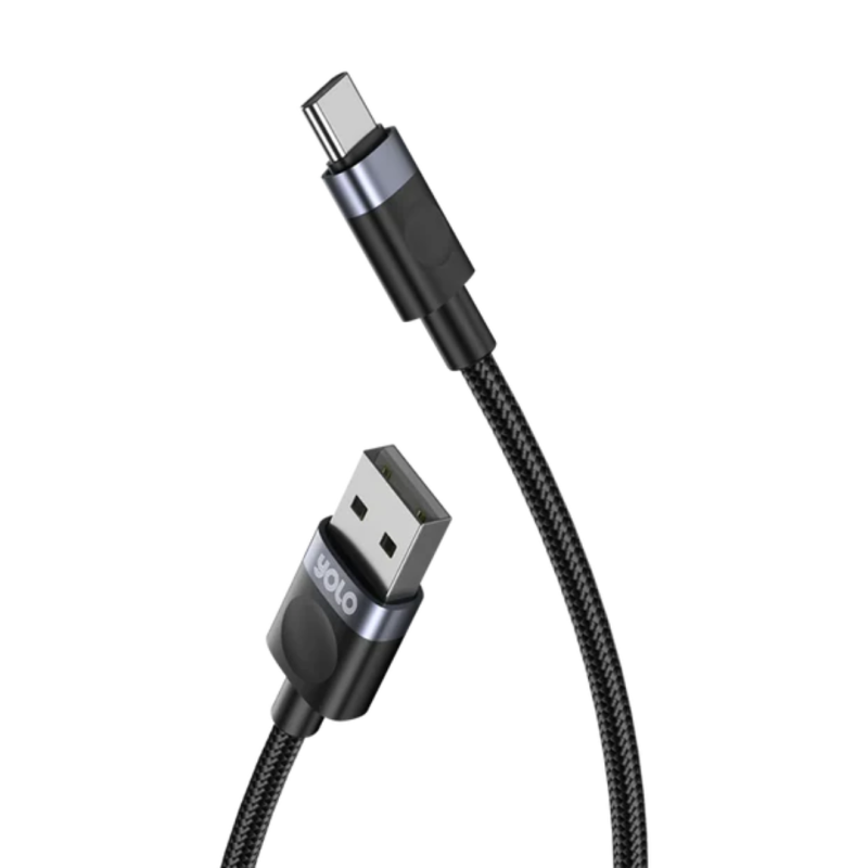 Yolo Flow USB to Type-C Fast Charging Cable Black Y-076 - Image 2