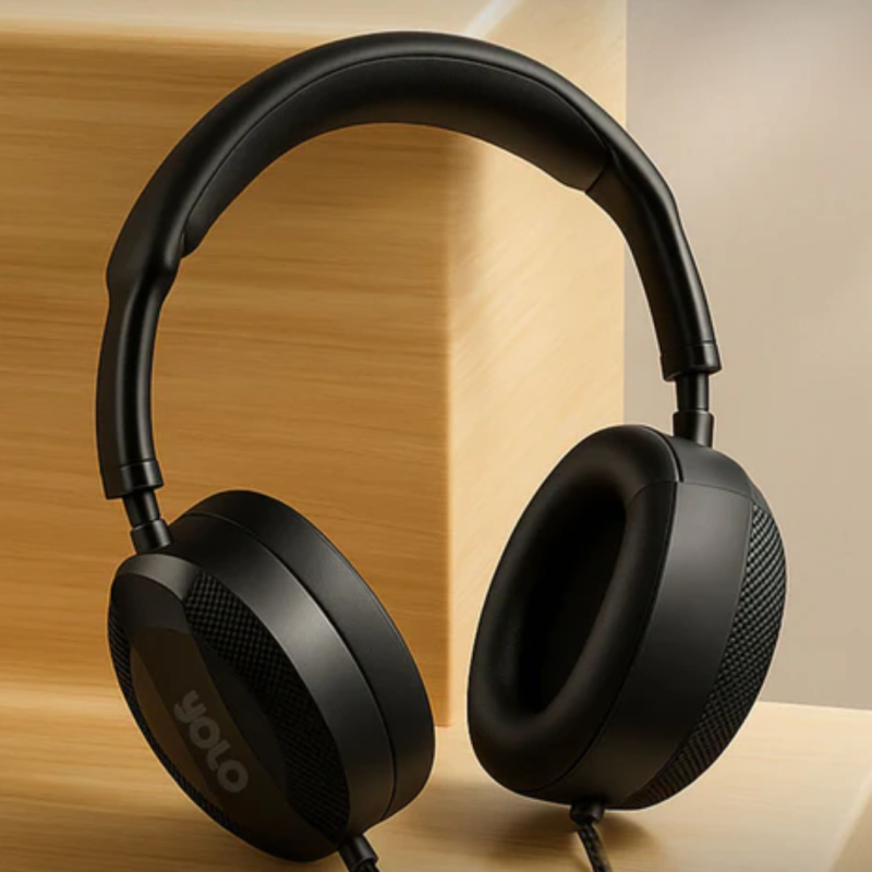 Yolo Sonix 3.5mm Aux Wired Headphone Black – Y551